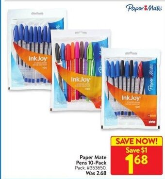 Walmart Paper Mate Pens 10-Pack offer