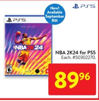 Walmart Nba 2k24 for ps5 offer