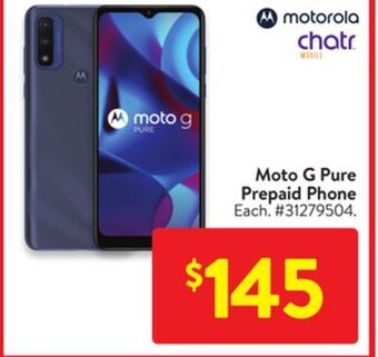 Walmart Moto g pure prepaid phone offer