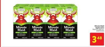 Walmart Minute maid apple juice offer