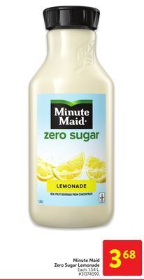 Walmart Minute maid zero sugar lemonade offer