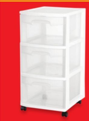 Walmart Sterilite 3-drawer cart offer