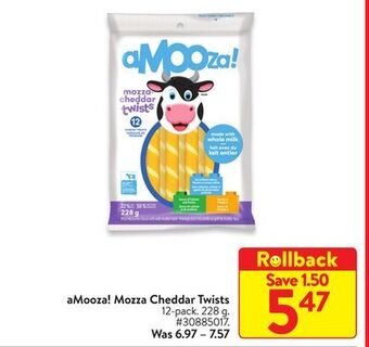 Walmart Amooza! mozza cheddar twists offer