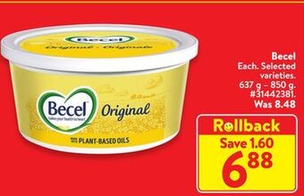 Walmart Becel offer
