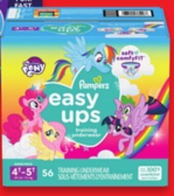 Walmart Pampers easy ups training pants offer