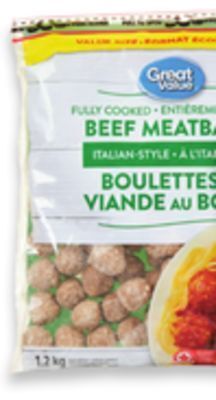 Walmart Great value beef meatballs offer