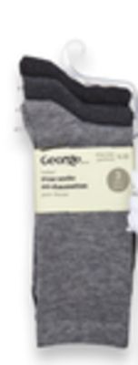 Walmart Ladies' george 3-pack socks offer