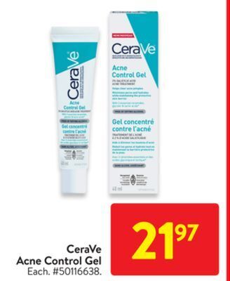 Walmart Cerave acne control gel offer