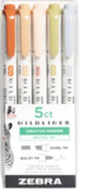 Staples Zebra mildliner dual-tip highlighters offer