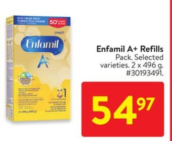Walmart Enfamil a+ refills offer