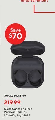 Staples Samsung galaxy buds2 pro - graphite offer
