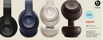 Staples Beats studio pro wireless headphones - black offer