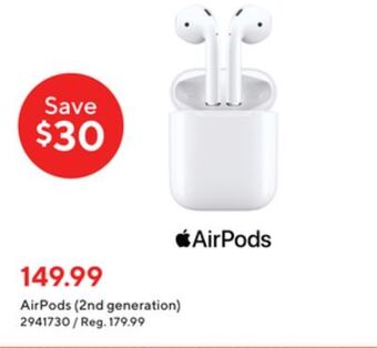 Staples Airpods (2nd generation ) offer