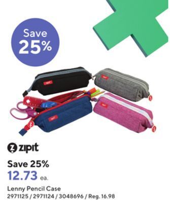 Staples Zipit lenny pencil case offer