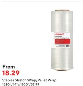 Staples Staples stretch wrap/pallet wrap, 14 x 1500' roll, clear offer