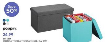 Staples Poppin box seat offer