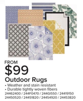 Leon's Outdoor rugs offer