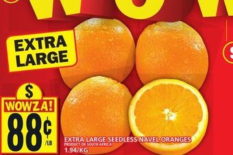 Food Basics Extra large seedless navel oranges offer