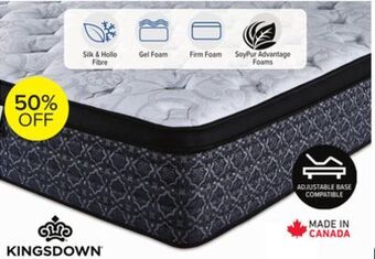 Leon's Kingsdown percy medium euro top queen mattress offer