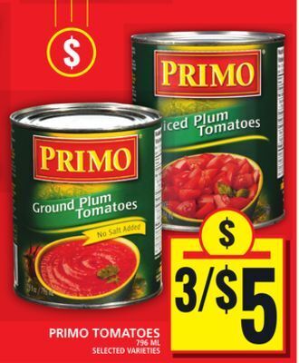 Food Basics Primo tomatoes offer