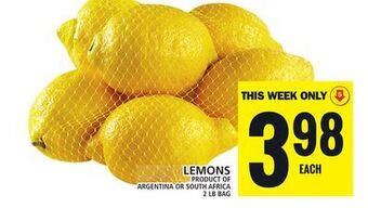 Food Basics Lemons offer