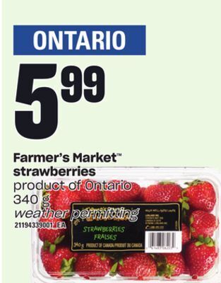 Independent Grocer Farmer's market strawberries, 340 g offer