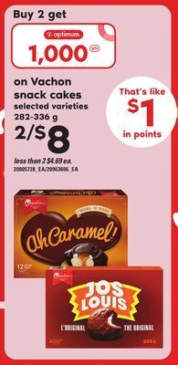 Independent Grocer Vachon snack cakes, 282-336 g offer