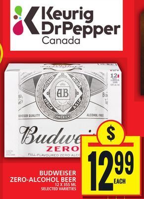 Food Basics Budweiser zero-alcohol beer offer
