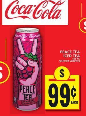 Food Basics Peace tea iced tea offer