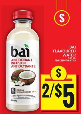 Food Basics Bai flavoured water offer