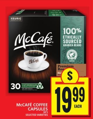 Food Basics Mccafé coffee capsules offer