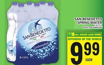 Food Basics San benedetto spring water offer