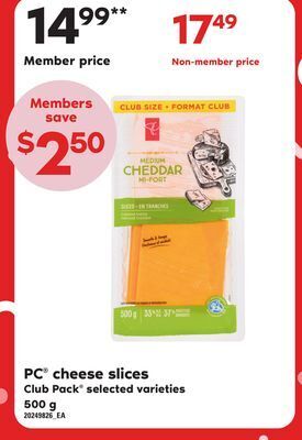 Independent Grocer Pc cheese slices, 500 g offer