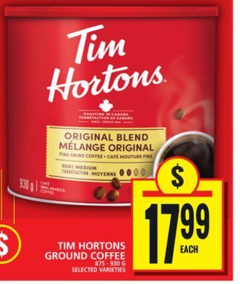 Food Basics Tim hortons ground coffee offer