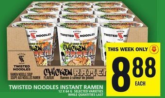 Food Basics Twisted noodles instant ramen offer