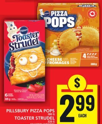 Food Basics Pillsbury pizza pops toaster strudel offer