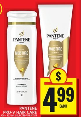 Food Basics Pantene pro-v hair care offer