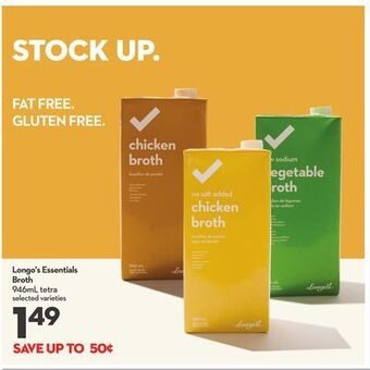 Longo's Longo's essentials broth offer