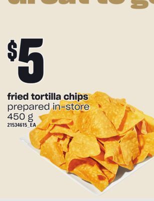 Independent Grocer Fried tortilla chips, 450 g offer