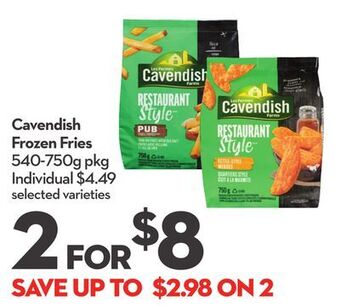 Longo's Cavendish frozen fries offer