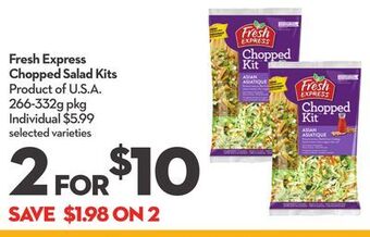 Longo's Fresh express chopped salad kits offer