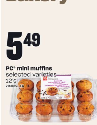 Independent Grocer Pc mini muffins, 12's offer