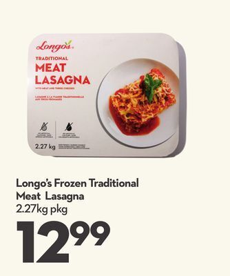 Longo's Longo's frozen traditional meat lasagna offer