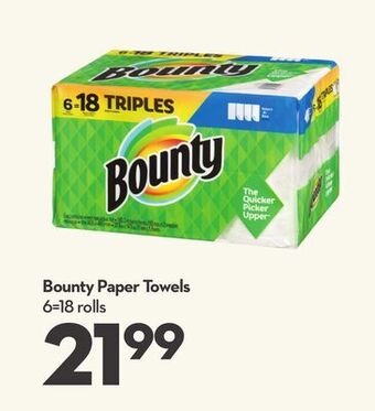 Longo's Bounty paper towels offer