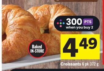 Foodland Croissants 6 pk 372 g offer