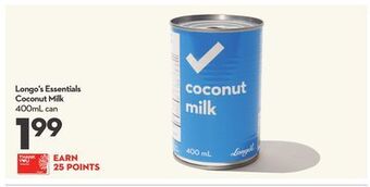 Longo's Longo's essentials coconut milk offer