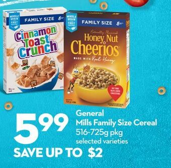 Longo's General mills family size cereal offer