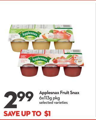 Longo's Applesnax fruit snax offer