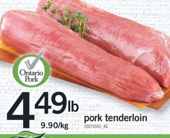 Fortinos Pork tenderloin offer