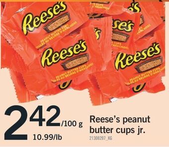 Fortinos Reese's peanut butter cups jr., 100 g offer